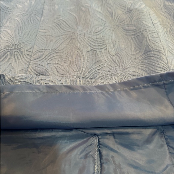 Talbots Petite Blue Dress Textured Sheath Dress 4P Sleeveless Lined - Picture 8 of 8